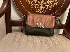 leather Michael kors shoulder crossover bag