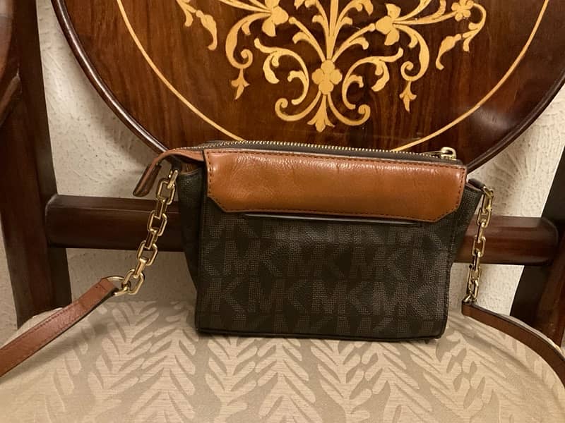 leather Michael kors shoulder crossover bag 1