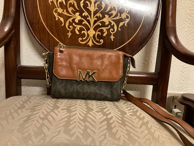 leather Michael kors shoulder crossover bag 2