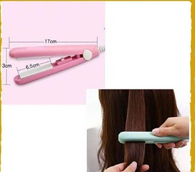 mini portable traveler Iron Hair straightener And curler 2