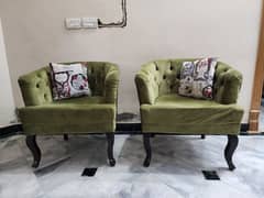 Green chairs