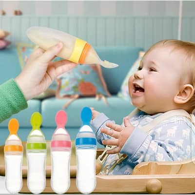 90ml Silicone Baby Spoon Feeder: Feeding Solution for Easy Mealtime