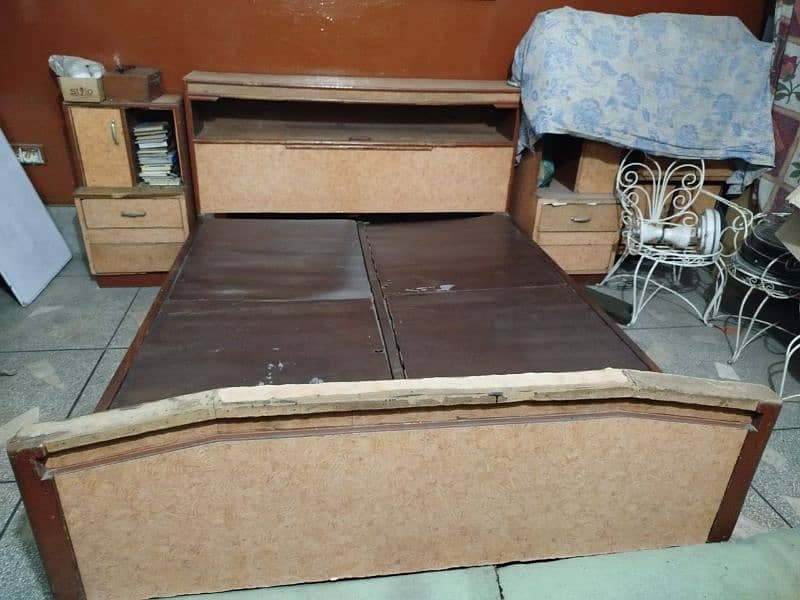 Wood bed pure solid wood 2