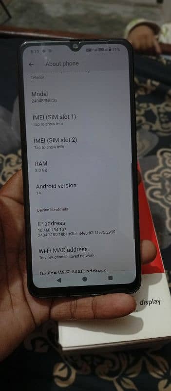 Redmi A3X 3-64 New condition New 4