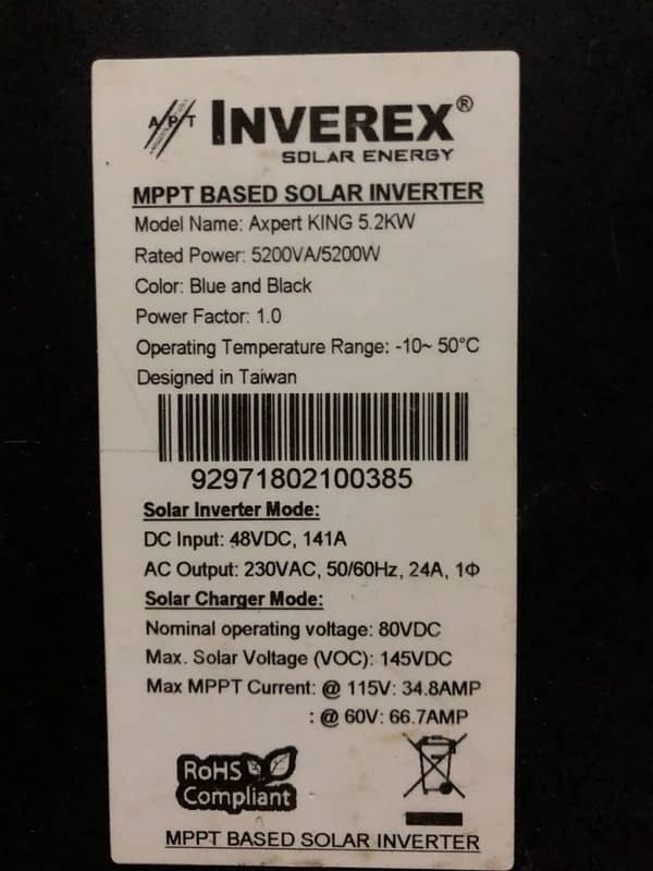 inverex 5.2 Axpert king 2