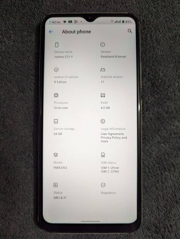 Realme C21-Y , 4/64 , Dual Sim OFFICIAL PTA APPROVED , SELL & EXCHANGE 13