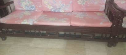 wooden sofa set old style with foam+ covers