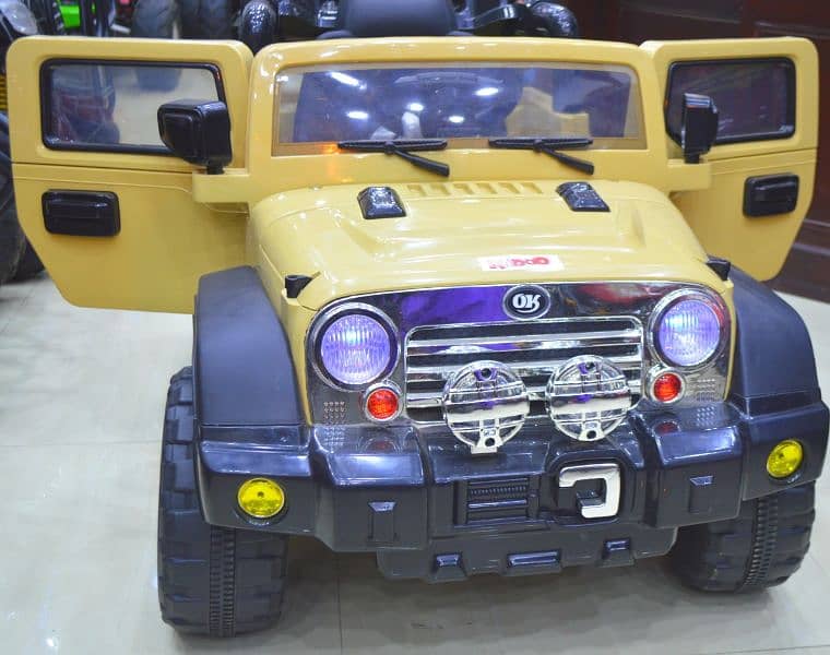 Kids Electric Jeep Yellow Color 0