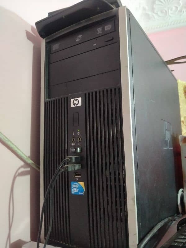 Hp compaq tower computer set with speakers 2