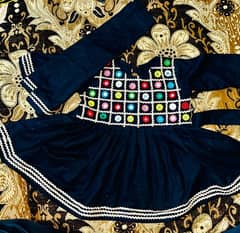 One Year Baby girl Hand Made Design Khadar Dress