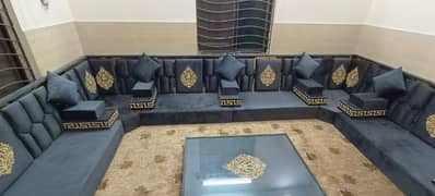 Arabic Majlis Sofa /Arbi Majlis /Saudi Majlis /Hujra Bethak  /Curtains