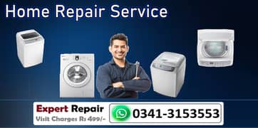 Repair Automatic Washing Machine Home Service Samsung Dawlance Haier