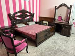 Wooden Double bed set for Sale