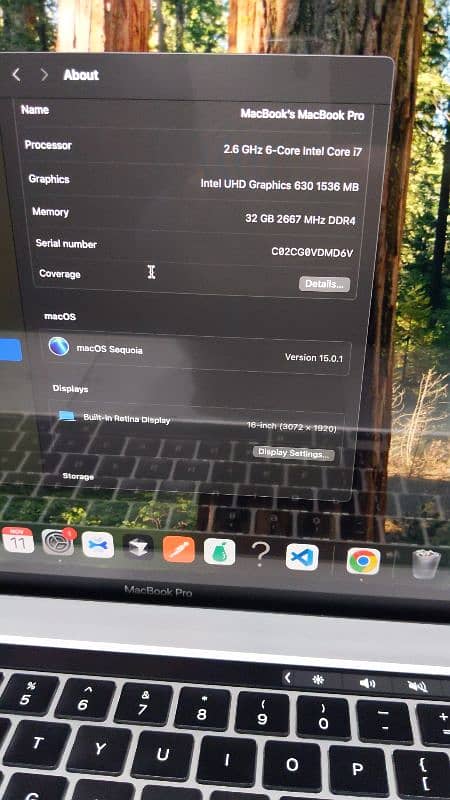 Macbook pro 2019.16 inches. 2