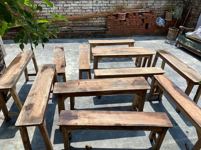 school benches 7 pair 2