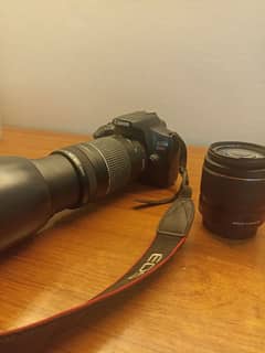 Canon 1300D with extra lens 75-300