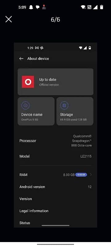 OnePlus 9 official version 5