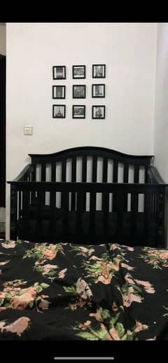 solid wood kids crib bed