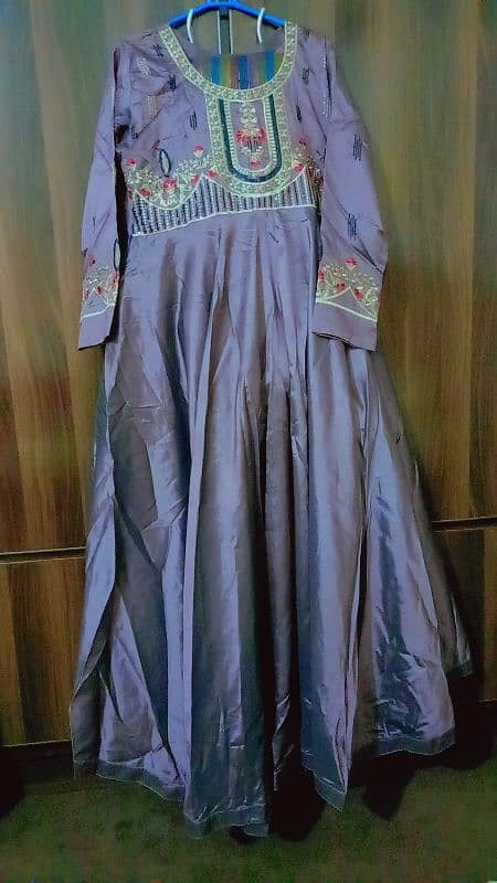 beautiful viscose maxi full falre frock 1