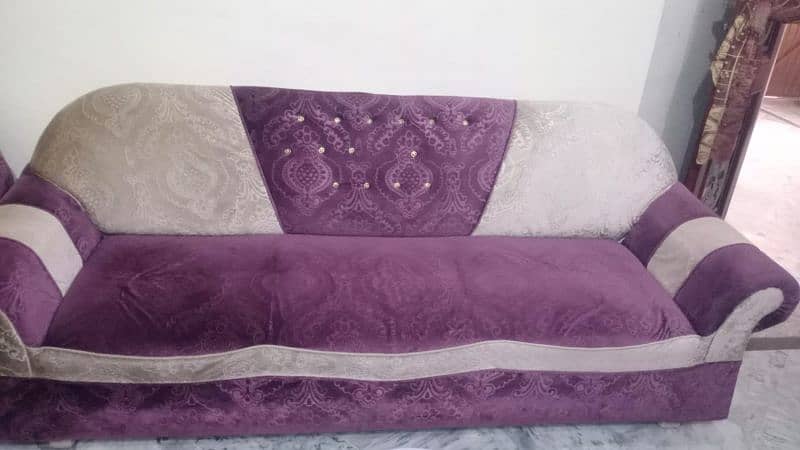 Purple Sofa Set 5 Seater 0