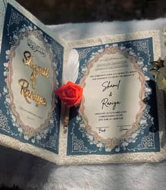 Handcrafted Nikkah Certificate with Ornate Design