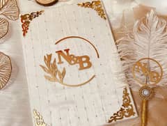 Vintage-Style Nikkah Certificate with Feather Pen