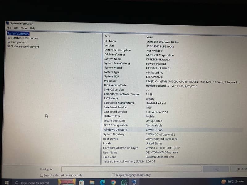 Hp elitebook 840 g1 i5 4th gen(read description ) 1