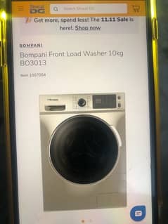 Front load Inverter 10 kgfully  automatic  Imported washing machine