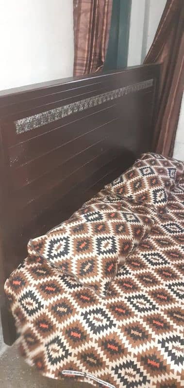 Double Bed (wooden) with Matress 0