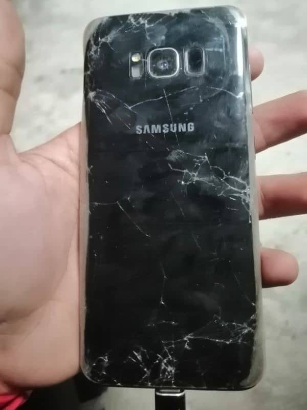 samsung glaxy s8 back crack 64gb 0