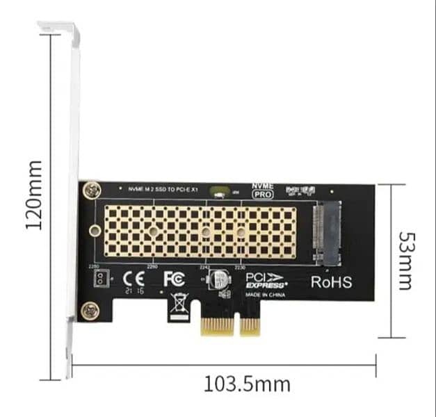 M2 NVME Riser Card M2 NVME to Pcie X1 Riser Card M2 Solid State Drive 1