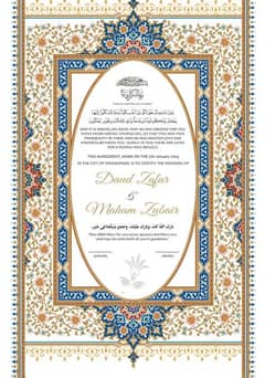 Nikkah certificate