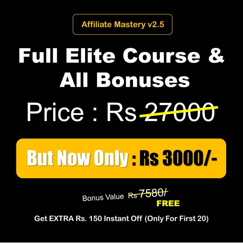 Start earning $300+ weekly with Affiliate Mastery Course! 2