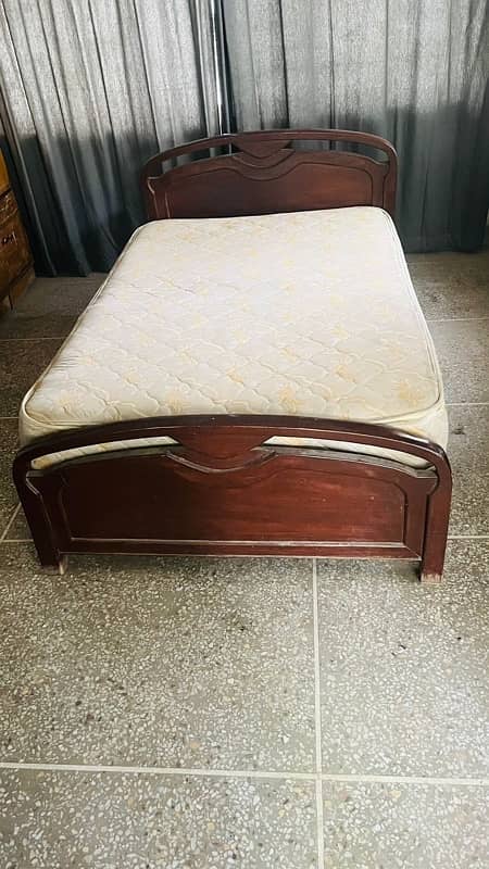 Single Bed Good Quality + MoltyForm Spring Mattress VVIP Condition 3