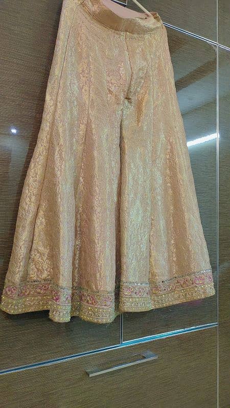 Embroidered Shirt, gharara trouser & duppata 5