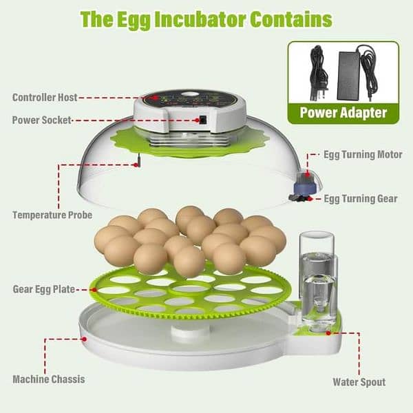 Intelligent 8/26/52 eggs automatic round incubator machine 6