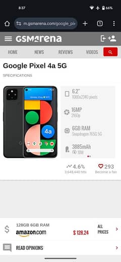 Google Pixel 4A (5g)