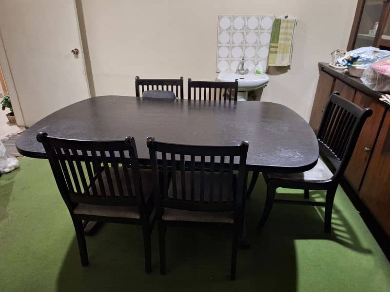 Dinning table set, 6 seater 0