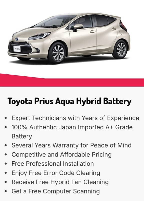 aqua,,,prius,,,axio,,battery and mechanic 19