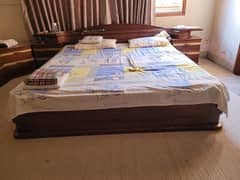 Complete Bed set with dressing and side tables and sofas