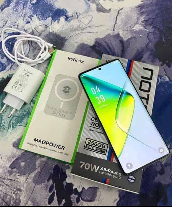 70W Max infinix Note 40 Pro Box Pulled Charger 100% original 3