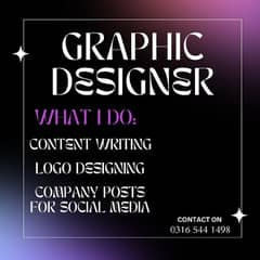 Im a graphic designer , Content writer and logo designer