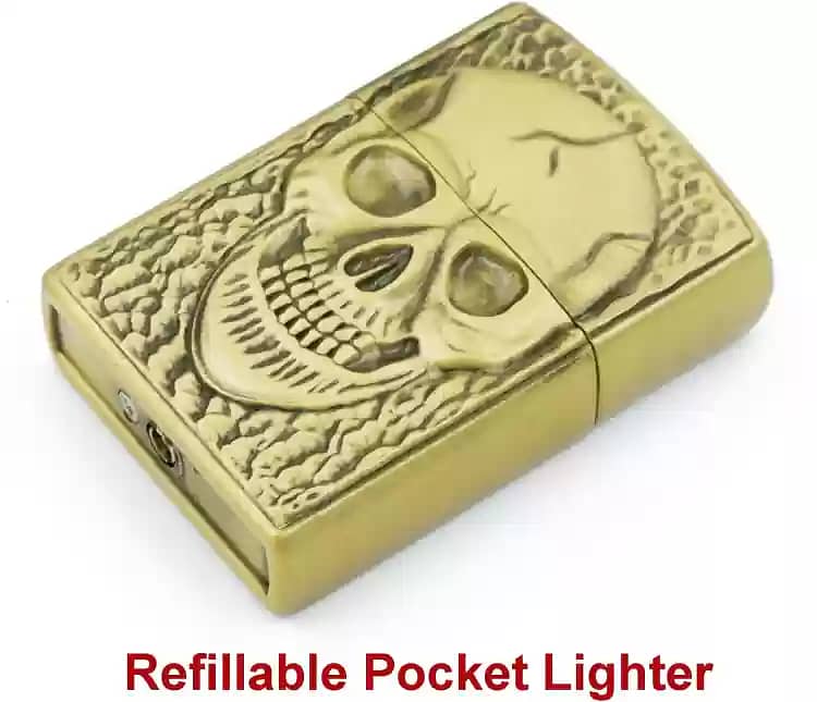 Skull Shape Zippo Lighter 0