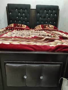 King size bed set with dressing table and 2 cabinets