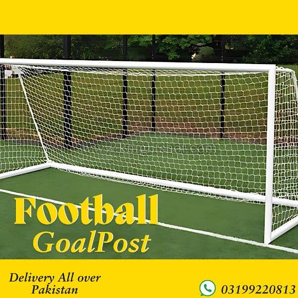 Football,Futsal goal post/pole/stand  Metal  adjustable with net 0