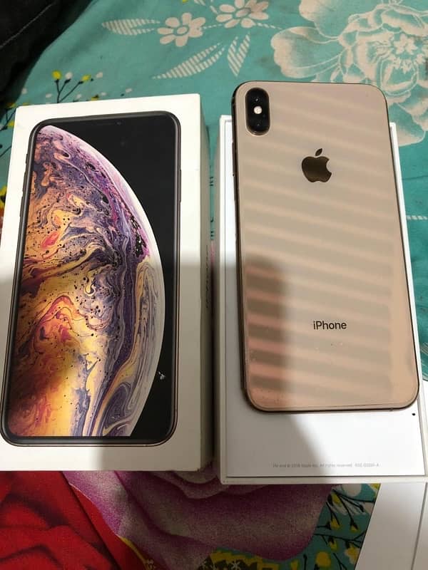 iPhone XS Max pta approve 64gb bettery 76 Face ID on with box 2