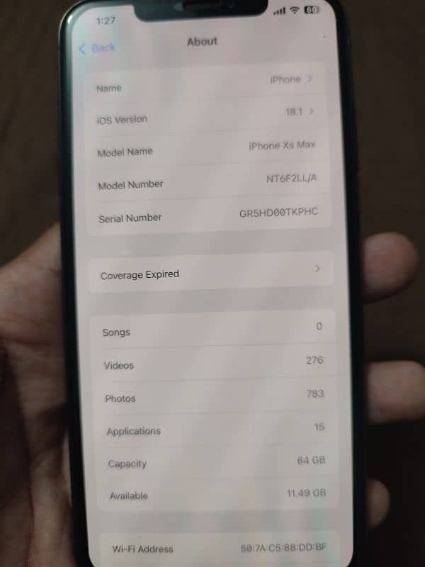 iphone xs max 64 gb non pta fectory unlocked 5