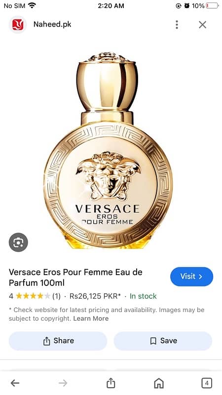 original Versace perfume 0