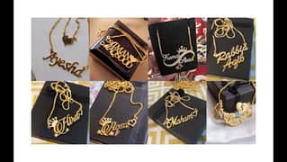 customize Gold Plated Names Locket