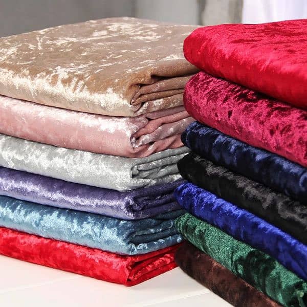 Velvet Fabric 10 Colors Top Quality Soft and Stretchy 0